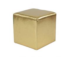 Thedecofactory 300515 Pouf, Polyester, Orange, 30 x 30 x 30 cm