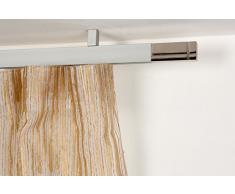 InCasa Tringle Ã Rideaux: 32 x 12 mm, L. 220 cm. en Aluminium Satin - Complet