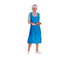 ICO 100 pièces Tablier C/Bavette polyéthylène Bleu Hommeâ¯: Habillement Travail, Multicolore, Unique