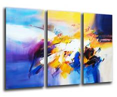 Tableau Moderne Photographique, Impression sur bois, Image dart abstrait, 97 x 62 cm, ref. 26173