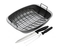 Prestige Cook Ã rÃ´tir en Acier et de Sculpture, 3Â piÃ¨cesÂ âÂ Noir