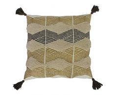 Riva Home Coussin Garni de Plumes, Ocre/Naturel, 50 x 50cm (20 x 20)