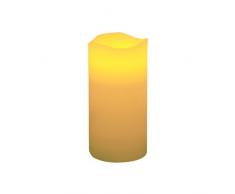 Skylantern Original Loisirs crÃ©atifs 2464 Bougie cylindre vague LED Plastique Ivoire 15 x 7,5 x 7 cm