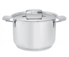 Fiskars 1023770 Faitout 2,5 L All Steel +, Acier Inoxydable, Gris, 18 cm