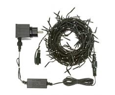 Lotti 20085 SLG-PH Guirlande lumineuse prolongeable, avec 180 mini LEDs de 3Â mm, flash LED Diamond de 24Â V, cÃ¢ble vert de 12,6 m, lumiÃ¨re blanche chaude â Convient pour usage extÃ©rieur