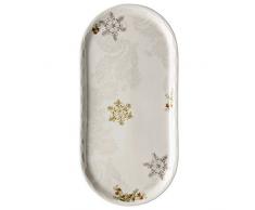 Hutschenreuther 02460-725692-12375 Plat gâteau de Noël, Porcelaine, Multicolore, 42,7 x 22,2 x 4,5 cm