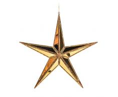 EUROCINSA Ref.27007 Ãtoile Pendentif Miroir Or 28 cm 6 piÃ¨ces, dorÃ©, Taille Unique.