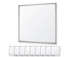 9x LEDVero 62x62 Panneau Ultraslim de LED dimmable - 36W, 3000lm, 4500K Plafonnier encastrÃ© avec clips de montage et transformateur EMV2016 dimmable - blanc neutre
