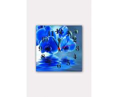 Bonamaison Horloge Murale en MDF, Multicolore, 30 x 30 cm