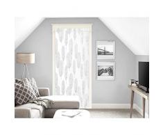 Soleil docre Laly Voilage Porte fenÃªtre, Polyester, Blanc, 90 x 200 cm