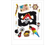 AG Design k 0821 autkleber Mur Autocollants Motif Pirates
