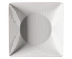 Rosenthal 11770-800001-16510 Assiette Carrée 20 cm Creuse, Porcelaine, Blanc, 23,3 x 23,3 x 13,5 cm