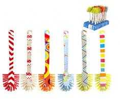 Home 9402700 Lot de 18 brosses à vaisselle assorties Ustensiles de cuisine