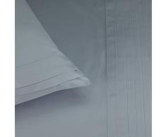 Bailet Drap Plat - PlissÃ©s Intemporels, Satin de Coton, Glacier, 270 x 310 cm