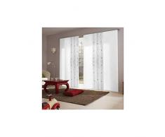 MADECOSTORE Panneau Japonais Tamisant Dévoré Vagues - Blanc - L45 x H260cm