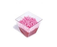 Plastella 052943 Verrine, PS, Cristal, 4,7 x 4,7 x 4,5 cm