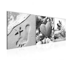 Tableau decoration murale Plage de Feng Shui 90 x 30 cm - XXL Impression sur Toile Salon Appartment 3 Parties - prÃªt Ã accrocher - 504234c