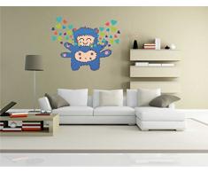 pinkelephant Autocollant Mural pour Enfants Les Clm025Â RigoloÂ âÂ Little MonsterÂ âÂ AngeÂ âÂ Sticker Mural 70Â x 55Â cm