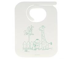 Garcia de pou Bavoirs Enfants 50 G/M2 + Pe 23X31 Cm Blanc Airlaid - 100 unités