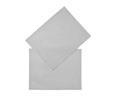 Silicone Gold Set Set de Table, Acrylique, Blanc, 45Â x 30Â x 6Â cm, 6Â piÃ¨ces