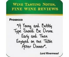 Boxer Gifts Dessous de Verre Prosecco Critique de vin