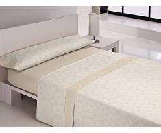 Happy Home Jeu de draps 180 Cm 4P Beige