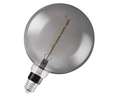 OSRAM Vintage Edition 1906 Ampoule LED Ã Filament Spirale | Culot E27 | Forme Globe 200mm Smoke | Dimmable | Blanc Chaud 1800K | 5W (Ã©quivalent 12W)