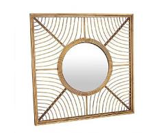 Dcasa Miroir Mural en Bambou pour dÃ©coration de la Maison Unisexe Adulte, Couleur Unique