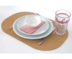 Wiesendanger Swing Set de table en cuir vÃ©ritable recyclÃ©