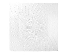 HOTELWARE Riz Plat carré, 20,5 cm, Porcelaine, Blanc