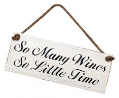 Le Balai Peint Company Panneau So de Nombreux vins, Ivoire