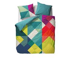 ESSENZA 137 x 200 cm 1 Personne en Percale de Coton Benthe Housse de Couette, Lot de 10, Coton, Multicolore, King Size,