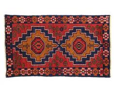 Eden Carpets kezil Tapis nouÃ© Ã la Main, Coton, Multicolore, 85Â x 142Â cm