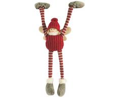 Galileo Casa Sherpa Poupée, Polyester, Rouge, 14 x 4 x 33 cm