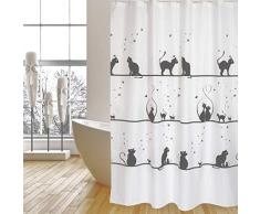 MSV Rideau de Douche, Multicolore, 180Â x 200Â cm