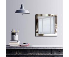 Bonamaison Décoration Murale Impression sur Miroir Encadré sur Toile, Dimensions: 50 x 50 Cm - Conçu et fabriqué en Turquie