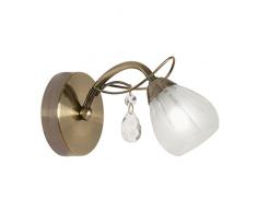 Applique murale Leon en laiton antique, de Oaks Lighting, dorée