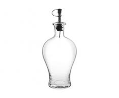 Home Huilier avec Bouchon doseur, 600Â ML, Verre, Transparent, 10Â x 10Â x 24Â cm