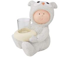 GOLDBACH magnésie Kid avec bougeoir, 24 x 17 x 32 cm, Gris Clair