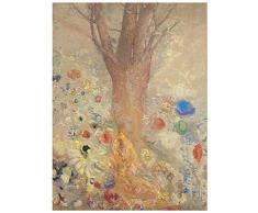 Legendarte Tableau, Impression sur Toile - Bouddha dans Sa Jeunesse Odilon Redon - cm. 60x80