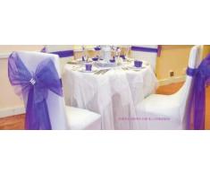 Club Green Snow Sheer Chaise Cravate, Lilas, 230Â mm x 3Â m