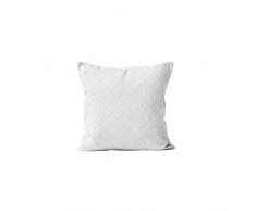Soleil docre Kiel Coussin, Polyester, Blanc, 40 x 40 cm