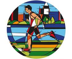 Element Gifts Dessous de Verre Motif Coureur Multicolore Taille Unique