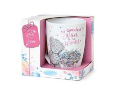 Me to You MGM01014 Tasse en peluche avec inscription Me to You Greatest Nan Boîte cadeau