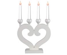 Star 244-98 Nusnäs-4 Chandelier LED 4 Lumières Bois 46 x 29 cm Blanc