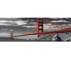 Empire Poster Pont du Golden Gate de San Francisco, Format Porte + Accessoires de Fixation Multicolore