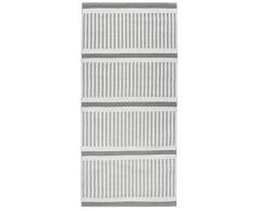 Vallila Interior Lohja Tapis en Coton Motif Rayures Gris 150 x 80 cm