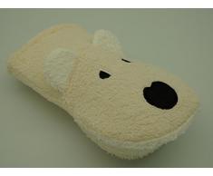 Gant de Toilette pour Enfants et bébés avec Motifs Animaux Beige