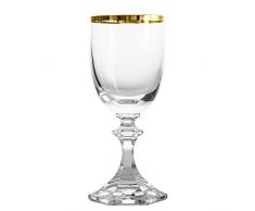 Cristal de SÃ¨vres Margot Or Set de Verres Ã vin 6.5x6.5x14.5 cm Or