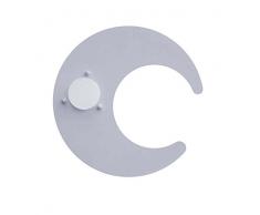 La Luce del Futuro 1195/AP.ARL Applique murale plafond 60 W, argent laqué